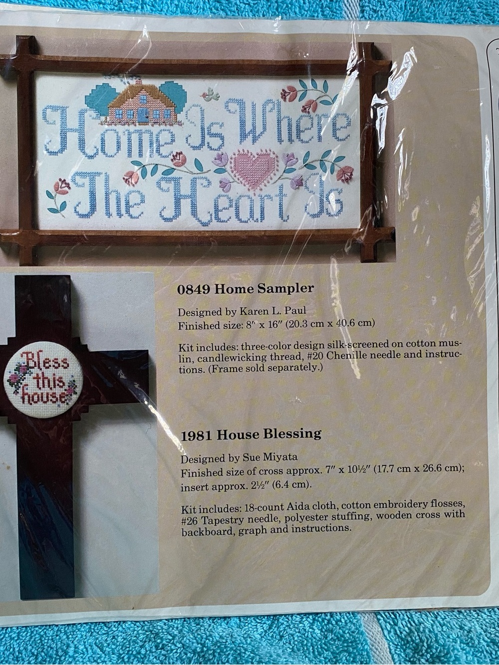 Vintage Lot of (2) Cross Stitch Kits New in Package by The Creative Circle 1988 - Picture 5 of 8